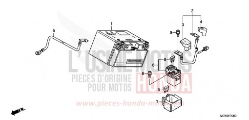 SEAT/REAR COWL CB600FA8 de 2008